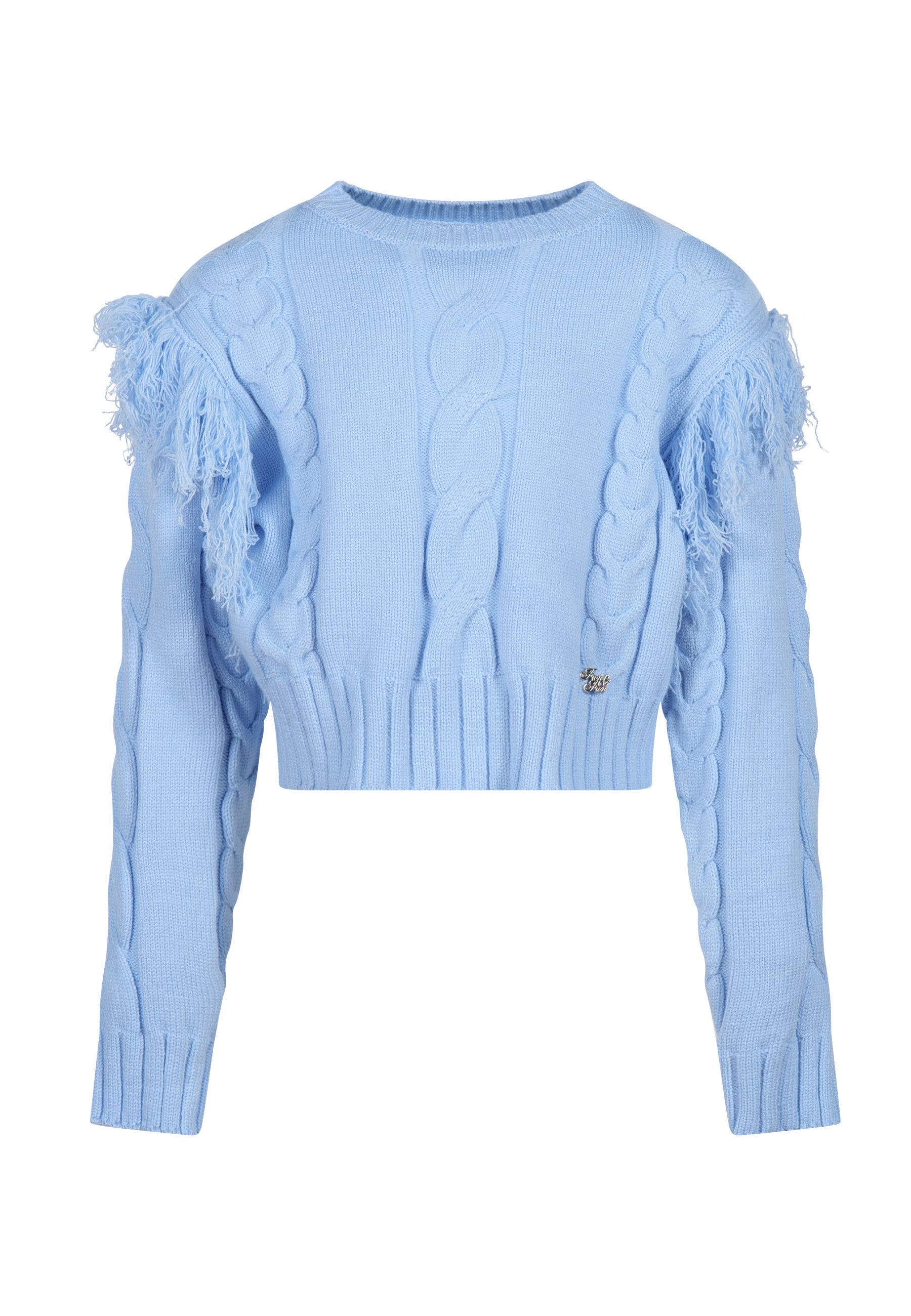 Maglia in lana celeste Fun&Fun Chic bambina