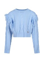 Maglia in lana celeste Fun&Fun Chic bambina