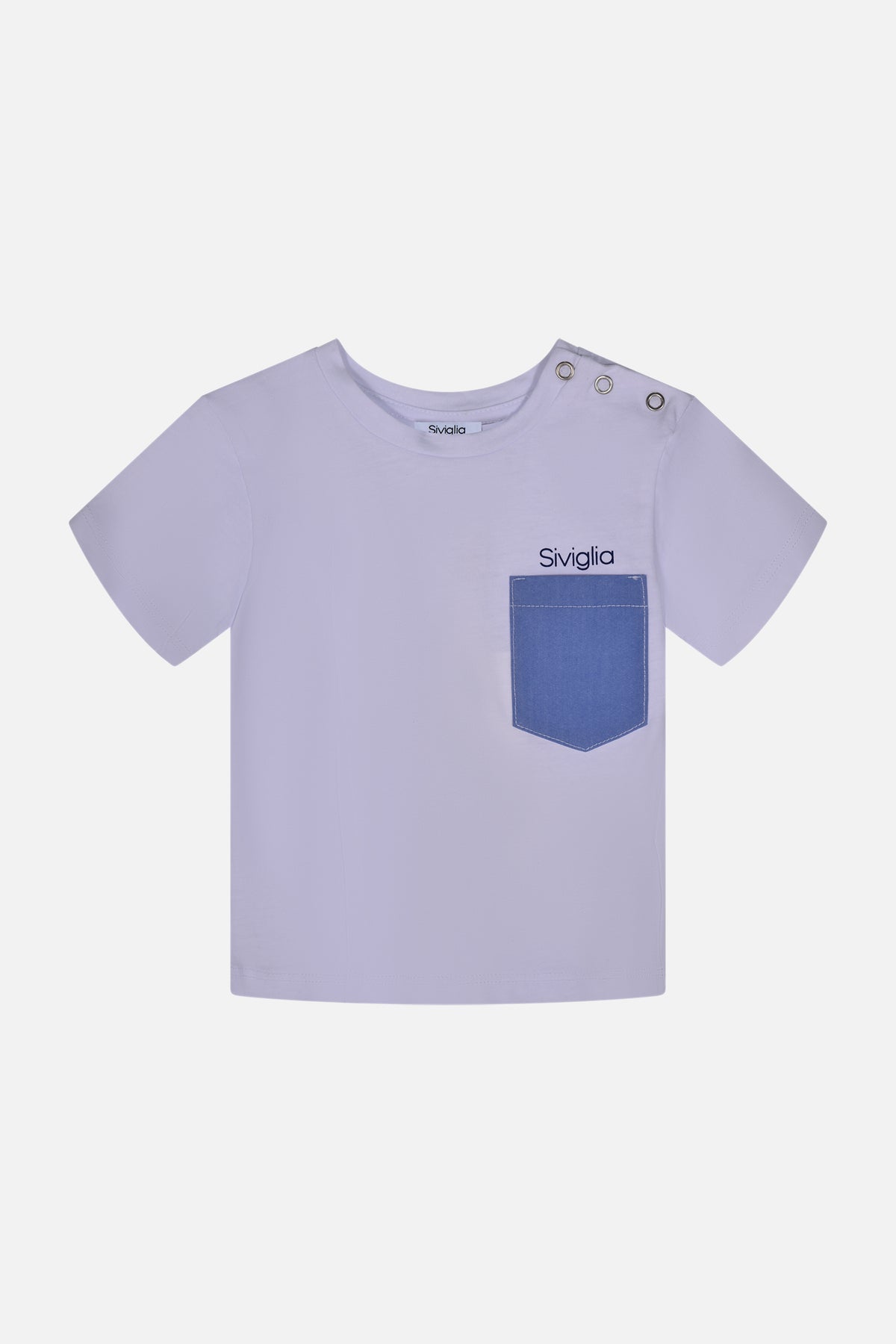 T-shirt bianco e blu Siviglia bambino