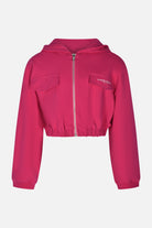 Felpa Cropped con Cappuccio in Cotone Comfort Marc Ellis bambina
