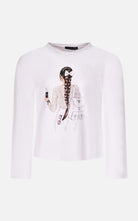 T-shirt bianca Fun&Fun bambina baby