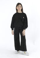 HLove Felpa Nera Junior Bambina - FW26