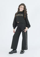 Fun&Fun Pantalone in Felpa Laminato Junior Bambina - FW26