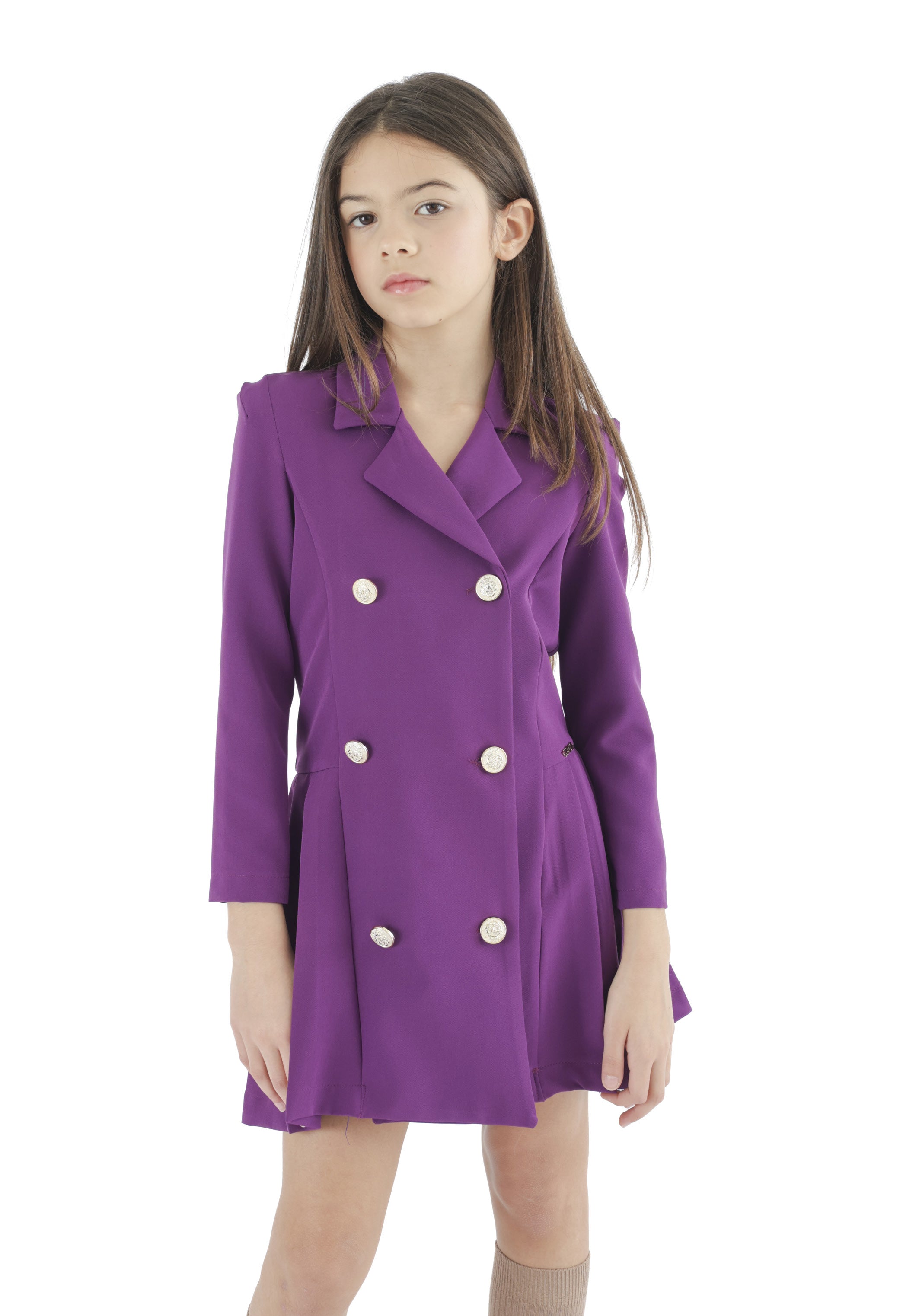HLove Abito Viola e Burro Junior Bambina - FW26