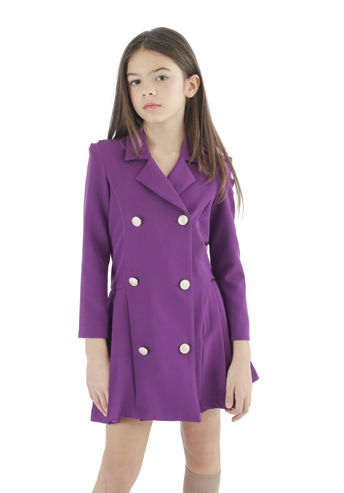 HLove Abito Viola e Burro Junior Bambina - FW26