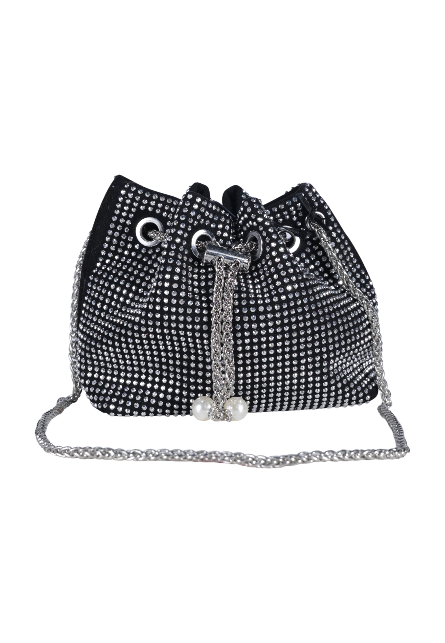 Borsa borsetta nera e argento Fun&Fun bambina