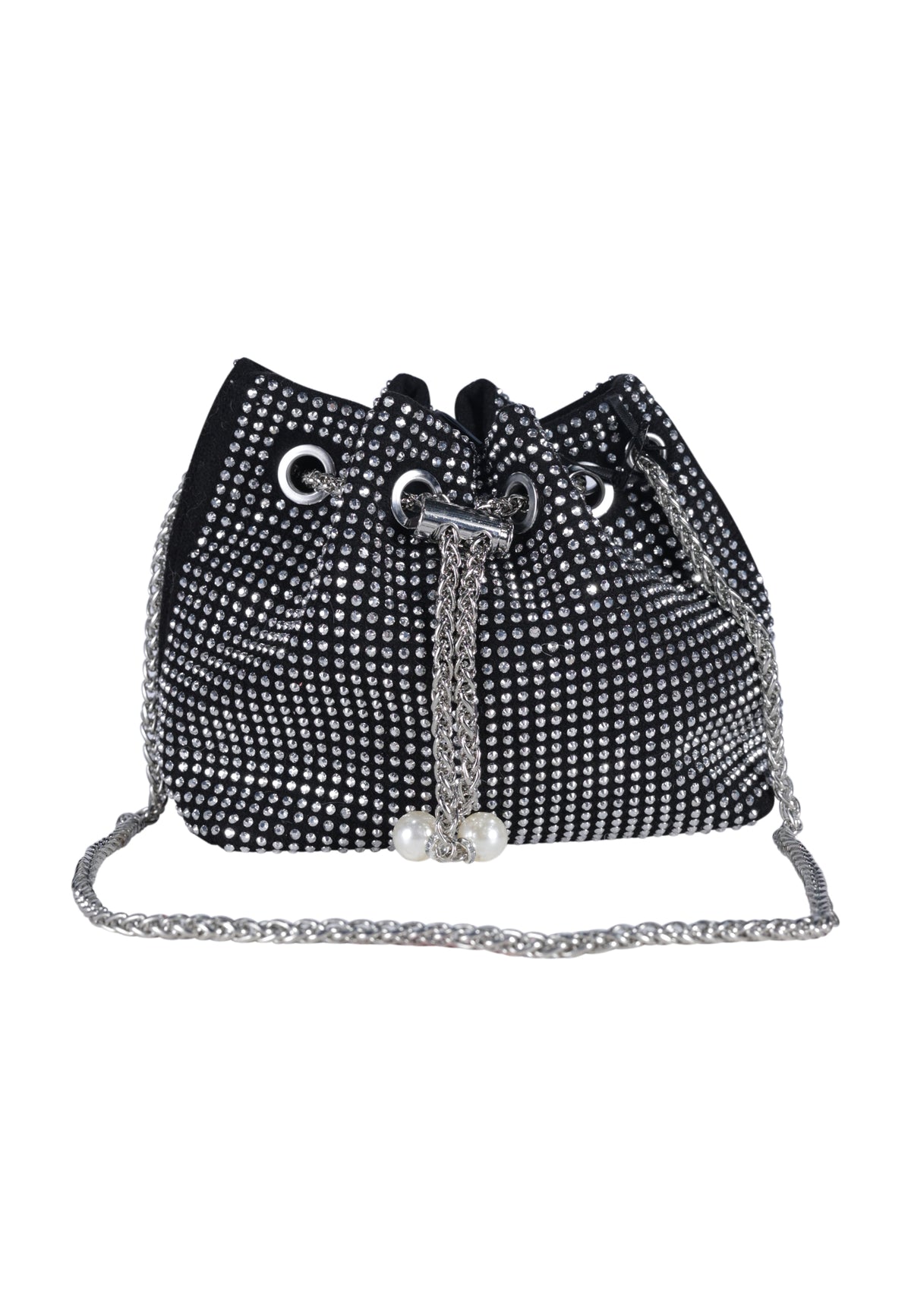 Borsa borsetta nera e argento Fun&Fun bambina
