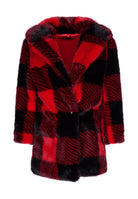 Cappotto tartan rosso Fun&Fun bambina