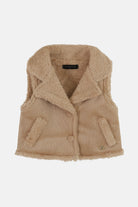Gilet Scamosciato con Ecopelliccia Neonato Fun&Fun Bambina - FW26