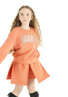 Felpa in Cotone Girocollo con Logo Junior Marc Ellis Bambina - FW26