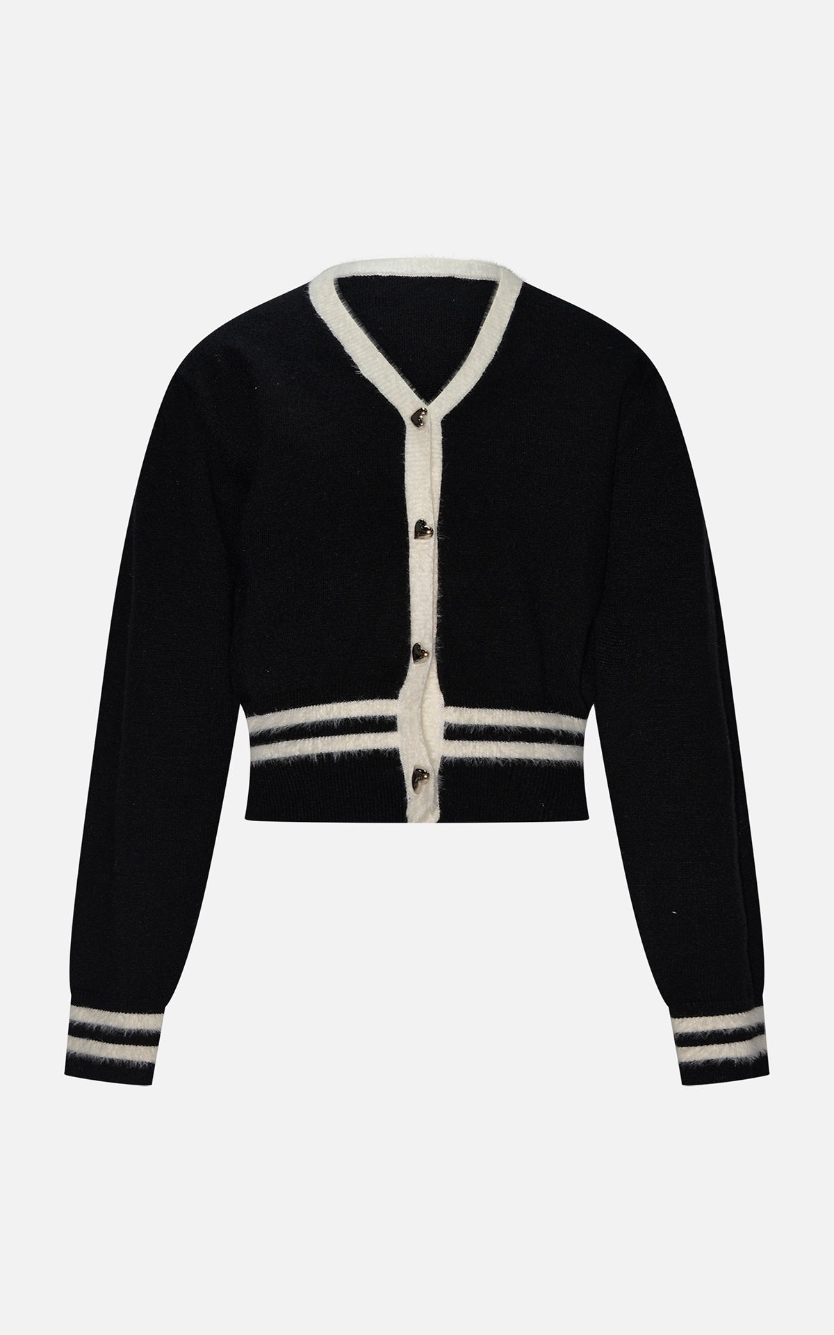 Cardigan bianco e nero HLove bambina junior