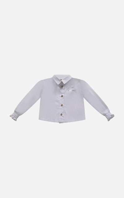Camicia Cotone Gold Bianco Panna Marc Ellis Junior bambina