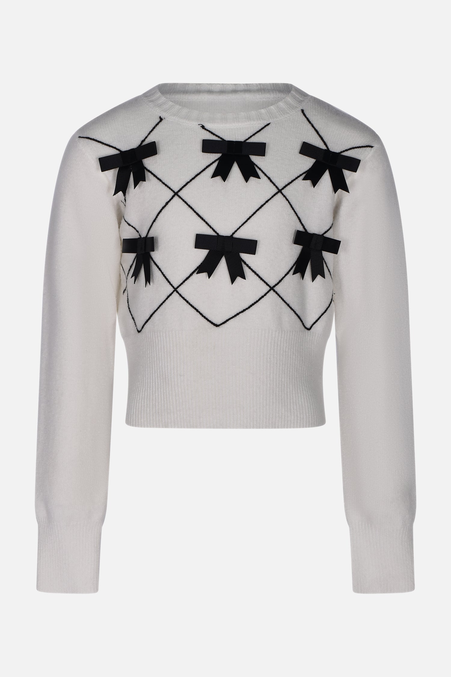 Maglia in lana bianco panna 3 Fun&Fun Chic bambina