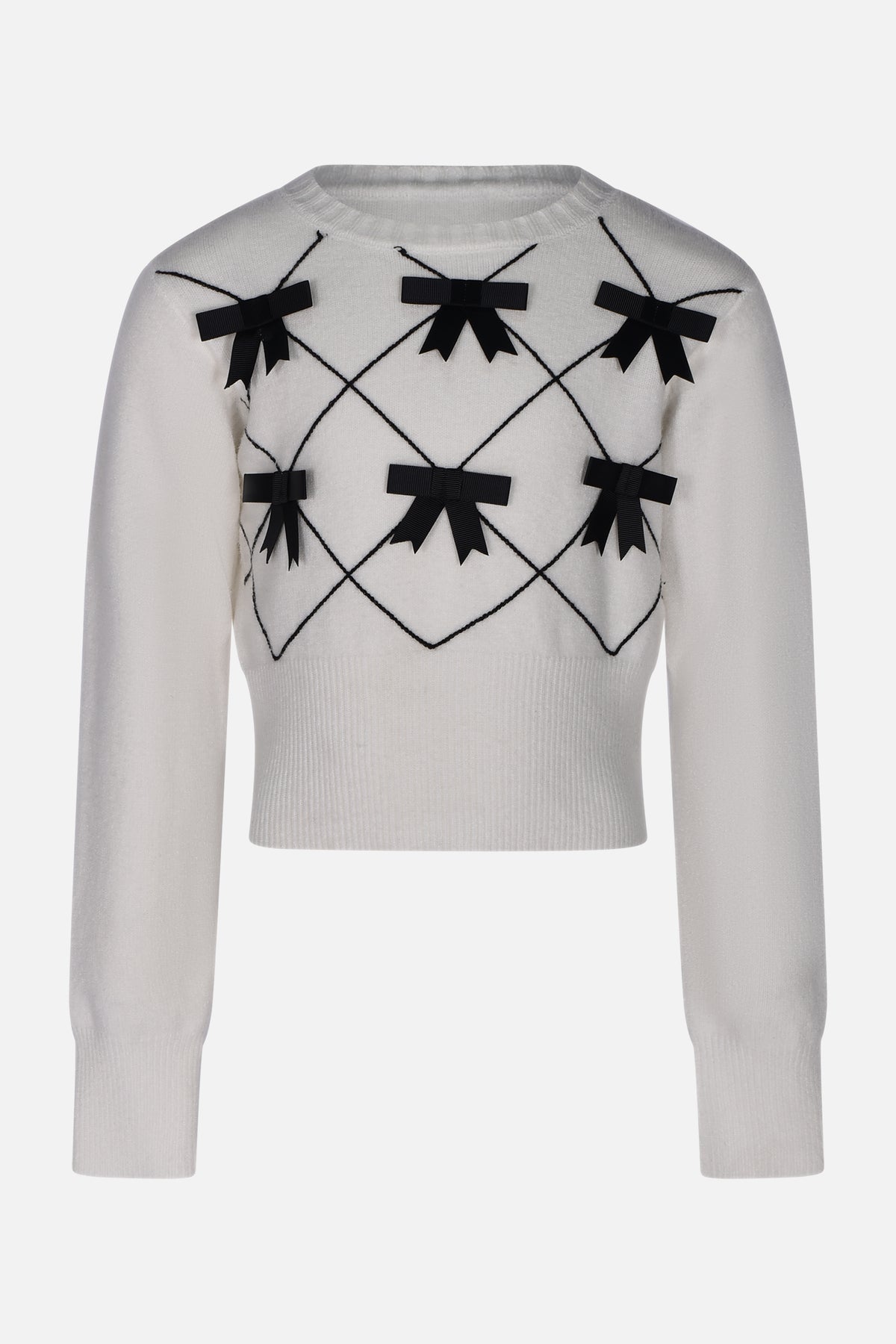 Maglia in lana bianco panna 3 Fun&Fun Chic bambina