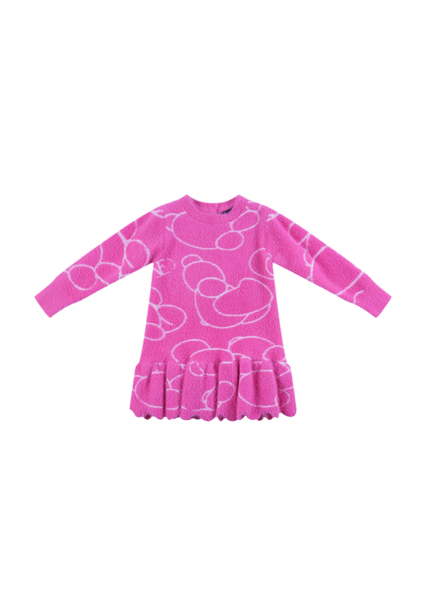 Abito in Lana Smacchinata Neonato Fun&Fun bambina