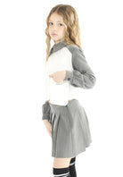Gonna Mini in Tessuto Gessato Junior Marc Ellis Bambina - FW26