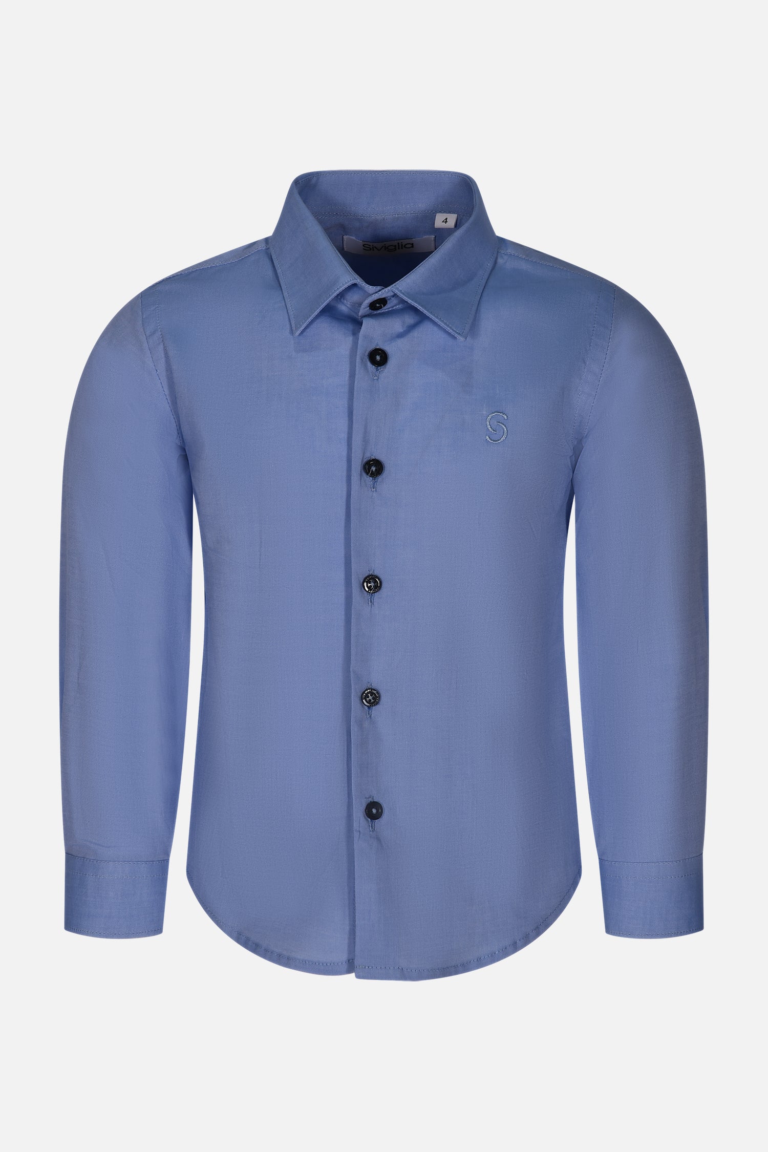 Camicia celeste e bianco Siviglia bambino
