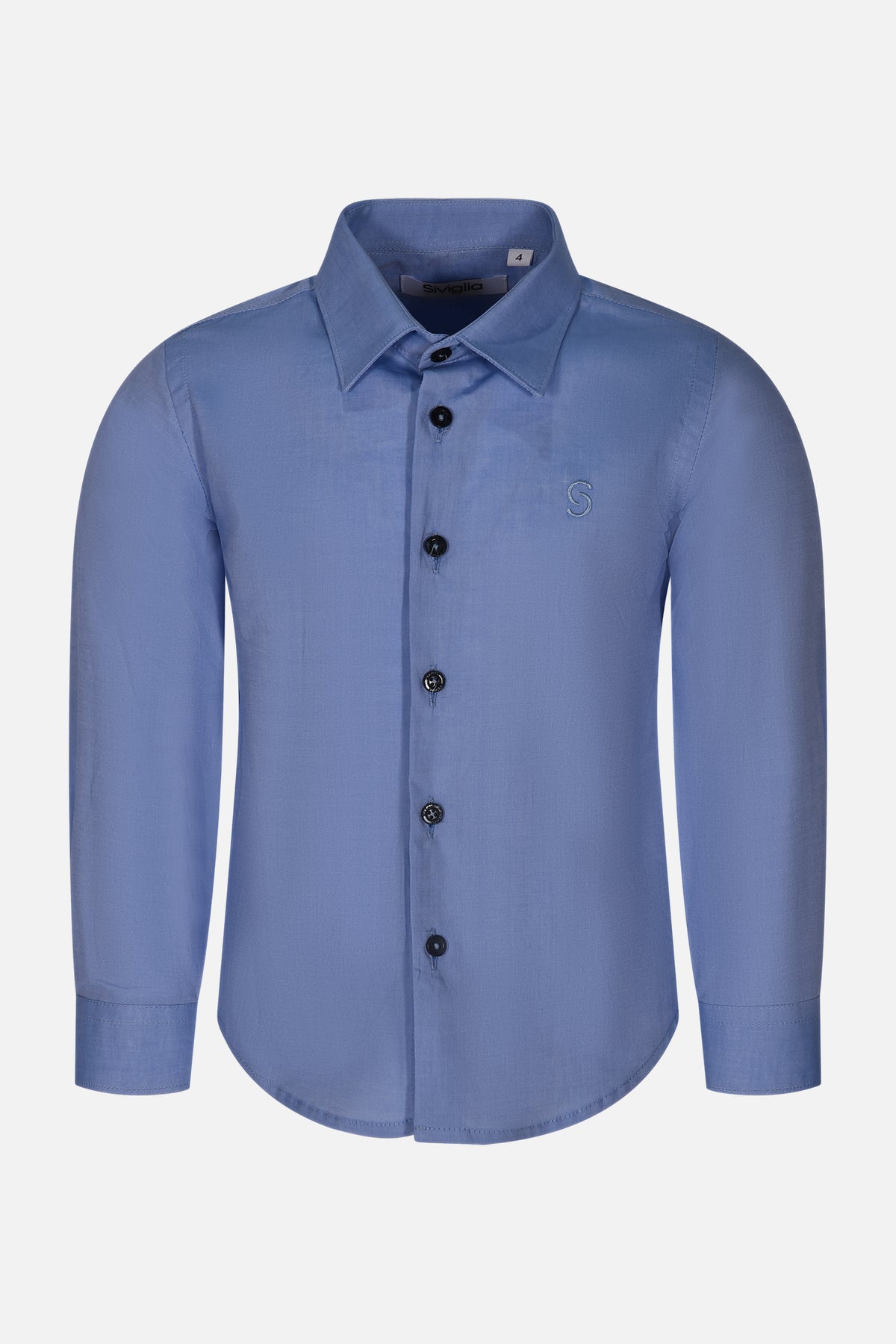 Camicia celeste e bianco Siviglia bambino