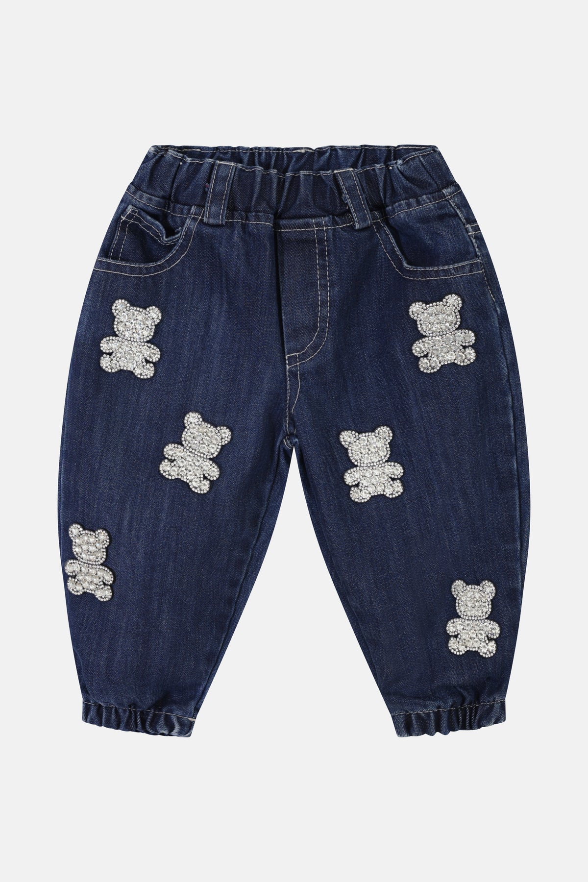 Pantalone in Denim con Patch Neonato Fun&Fun Bambina - FW26