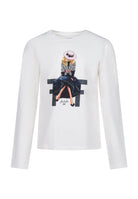 T-shirt bianco panna Fun&Fun Chic bambina