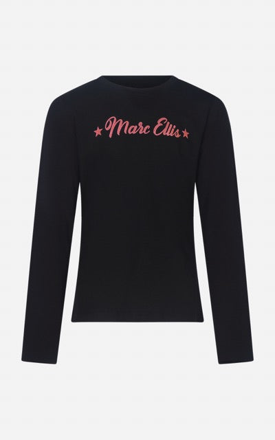 T-shirt Girocollo Nero Marc Ellis bambina