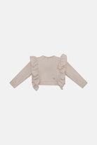 Felpa Cropped in Punto Milano Neonato Fun&Fun Bambina - FW26